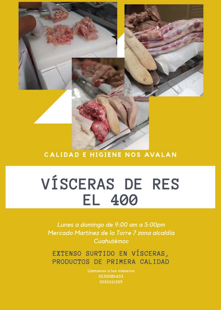 Vísceras de Res  el 400